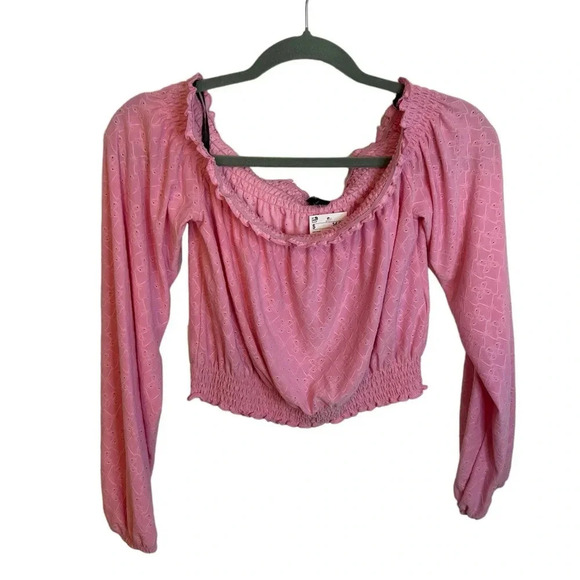 Nwt H&M Divided Baby Pink Crop Top - Picture 1 of 4